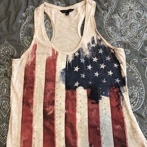 American flag Rock & Republic tank top